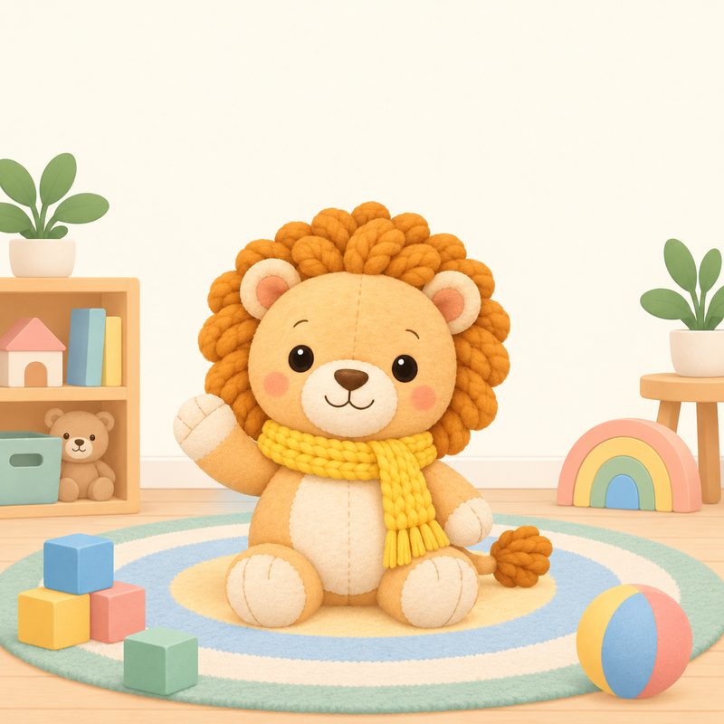 El león protagonista del cuento